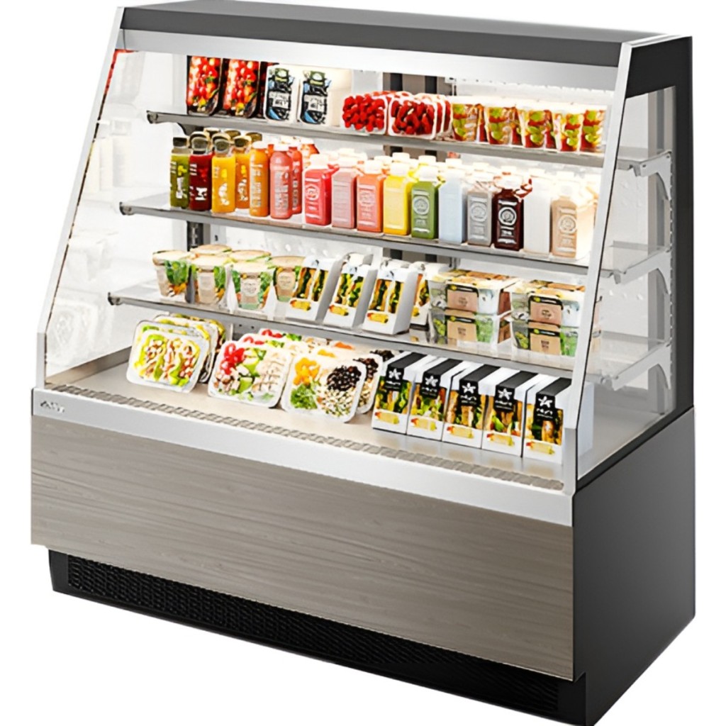 Витрина кондитерская Chilz VETE KUB OFT 90 серый матовый, вяз тоссини