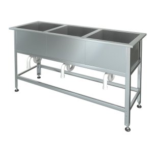 Ванна моечная МХМ М-3-0,4-0,53/1,49 (AISI 430, t=0,6)