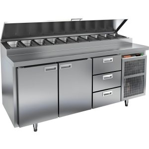 Стол холодильный для пиццы HiCold PZ1-113GN (1/3H)