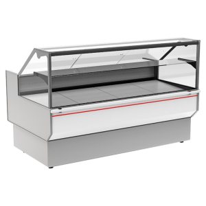 Витрина морозильная Carboma GC95 SL 1,5-1 (ВХСн-1,5 Carboma GC95 ) (0011-9003 боковины серые, декор белый)