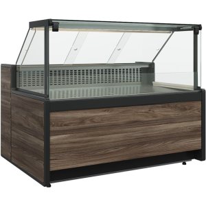 Витрина нейтральная Carboma GC111 N 2,5-1 (1008 (Темный дуб)) (газлифт, без боковин)