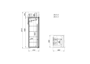 Шкаф холодильный среднетемпературный Arkto D0.5-S - Изображение 2