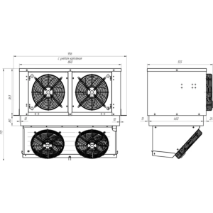 Моноблок холодильный низкотемпературный Intercold МLCM-214 FT T (опция -30° С) - Изображение 2