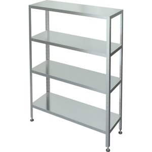 Стеллаж с 4-я сплошными полками МХМ С-4-0,4/1,0/1,6 (нержавейка)