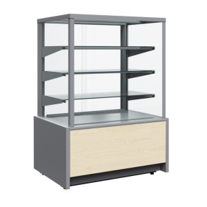 Витрина кондитерская Carboma KC70 N 1,3-1 Light Паттерн (0106 Седой дуб) нейтральная